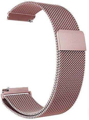 Samsung Galaxy Watch 46 Mm(Sm-r800) Için Milanese Metal Kordon Rose