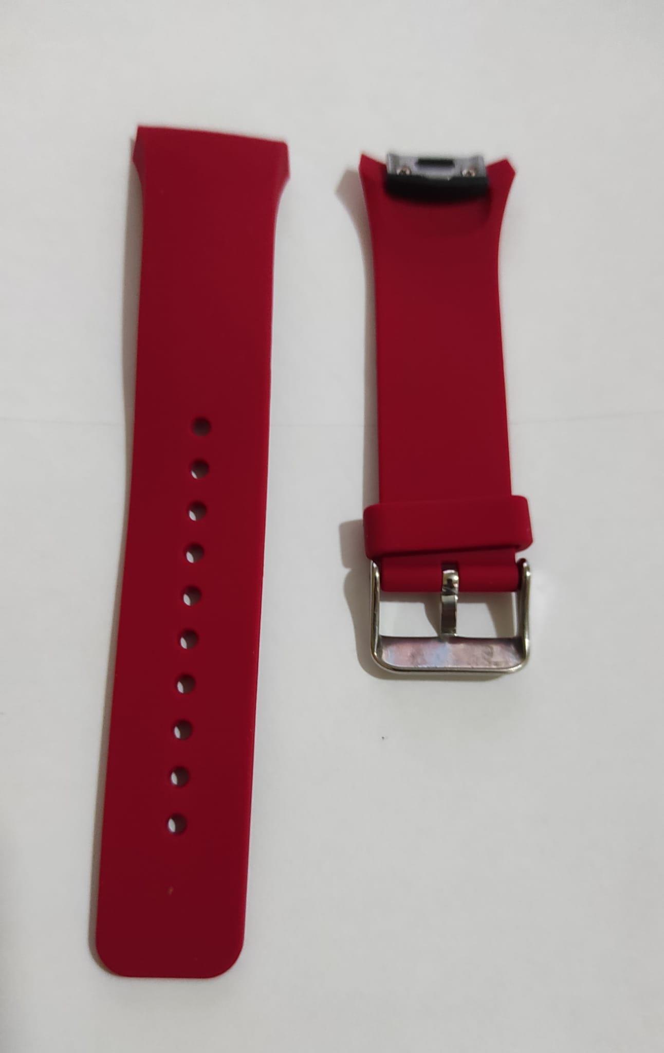 Samsung Gear S2 Sport (r720) Uyumlu Adaptörlü Silikon Kordon Siyah