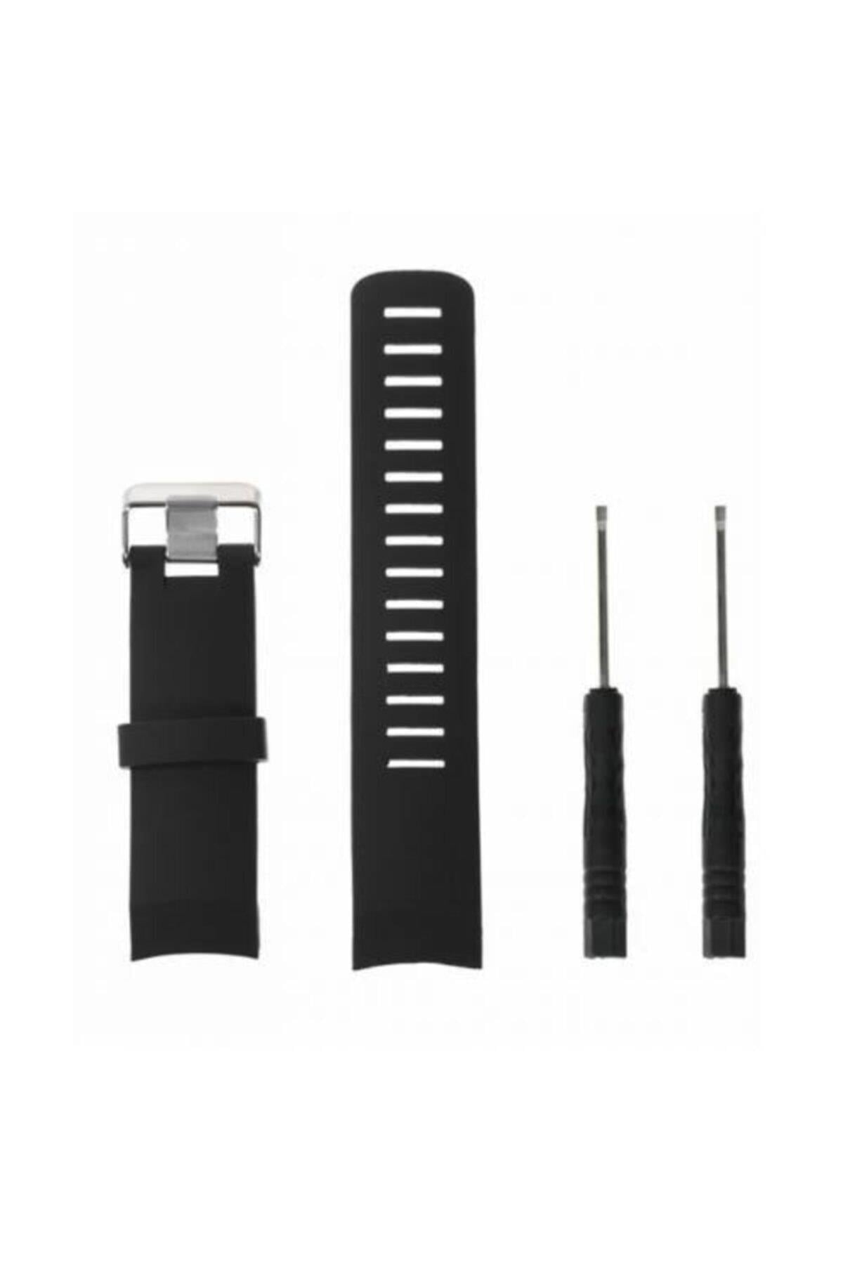Suunto Watch Core Uyumlu Silikon Kordon Siyah
