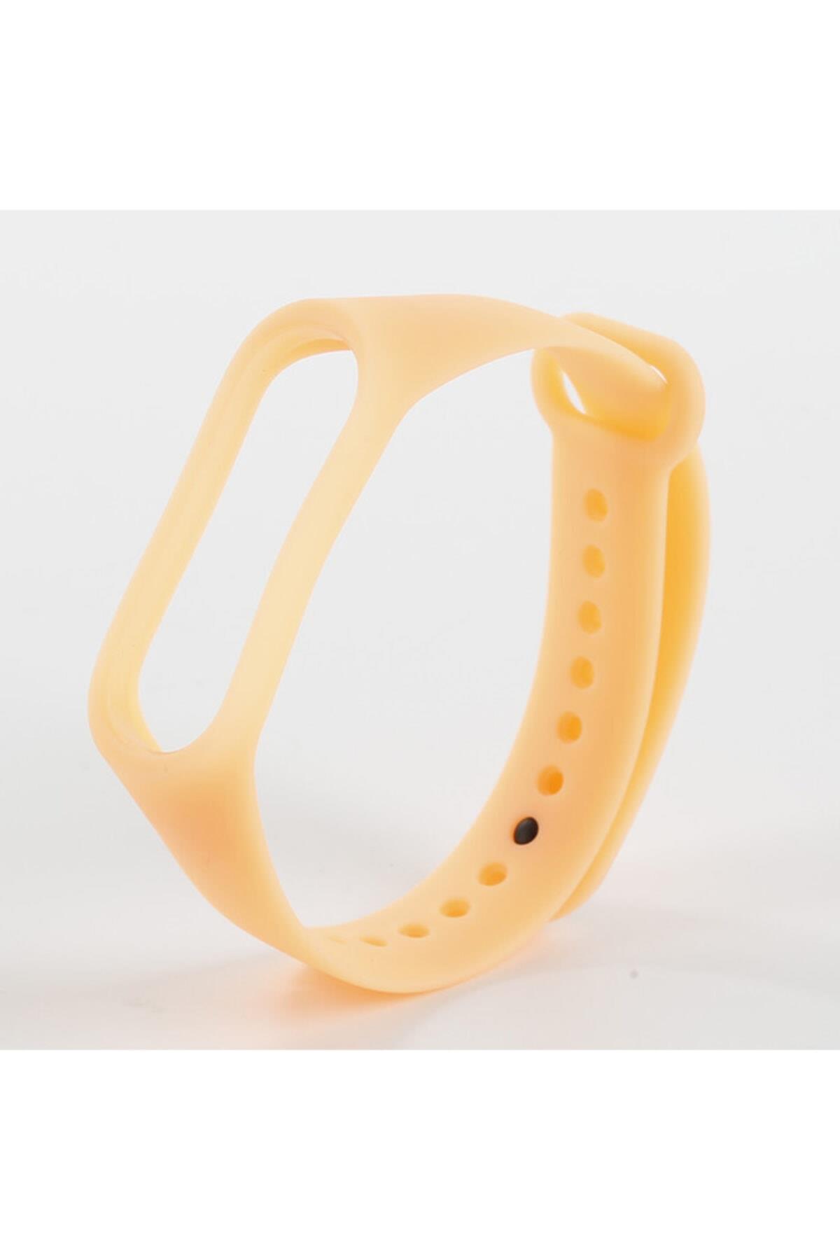 Turuncu Xiaomi Mi Band 3 Için Fosforlu Silikon Kordon