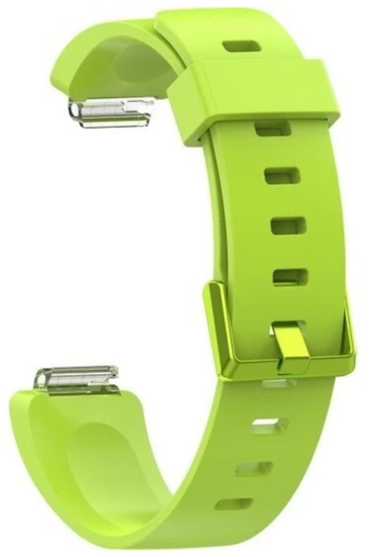 Unisex Yeşil Fitbit Ace 2 Uyumlu Silikon Kordon