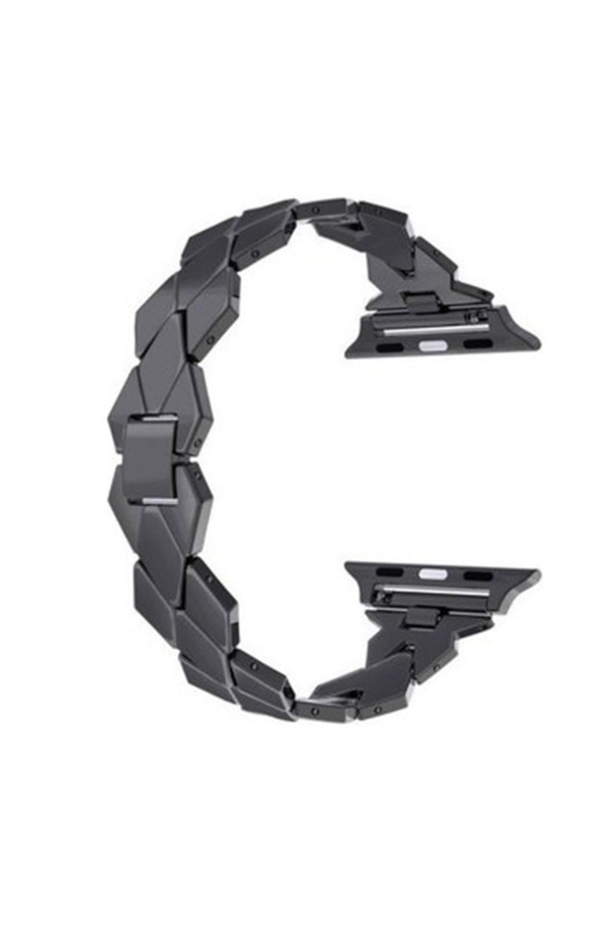 Watch 1-2-3-4-5-6-7-se 38-40-41 Mm Uyumlu  Metal Hasır Kordon