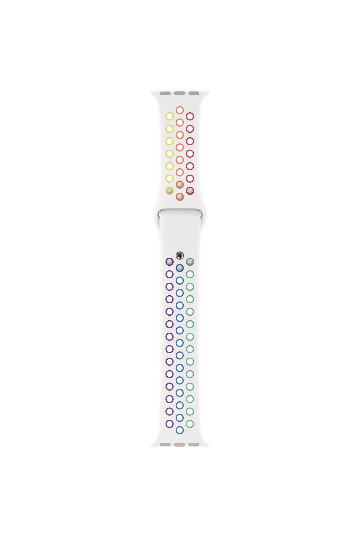 Watch Seri 4 5 44 Mm Uyumlu Small Beden(s/m Sıze) Delikli Silikon Kordon