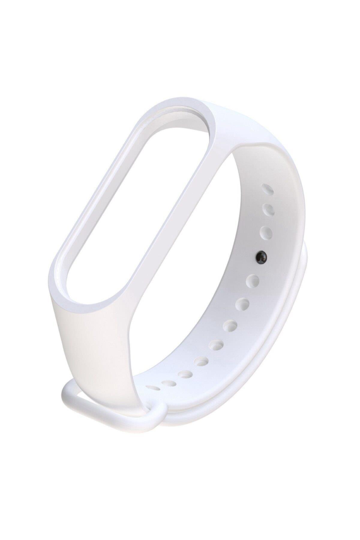 Xiaomi Mi Band 4 Için Silikon Kordon Kayış Krem