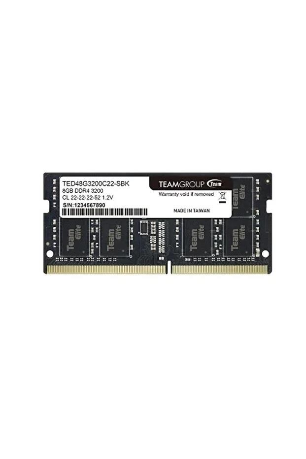 TEAM Elite 8GB 1x8GB 3200MHz CL 22 DDR4 Notebook SODIMM Ram TED48G3200C22-S01