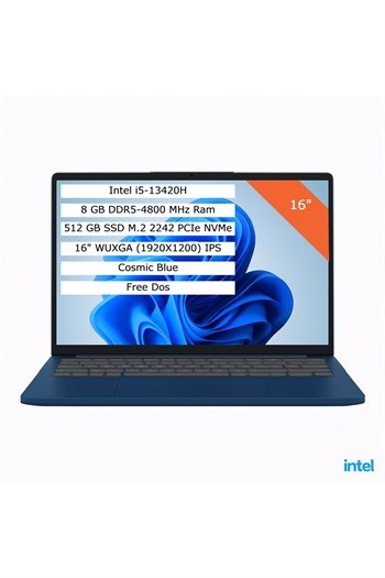 Lenovo Ideapad Slim 3 Intel Core I5-13420H 8gb 512GB SSD 16