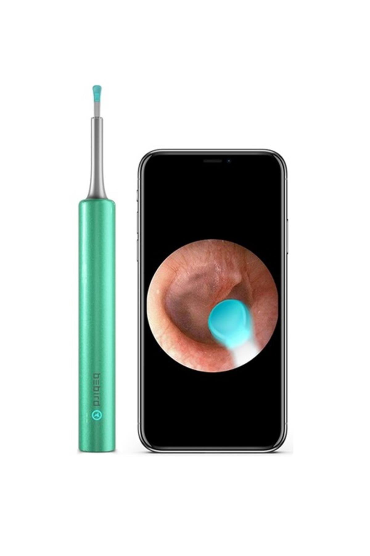 BEBIRD T5 5MP KAMERA 3,5MM LENS ŞARJLI WİFİ GÖRÜNTÜLÜ KULAK TEMİZLEYİCİ YEŞİL  RENK