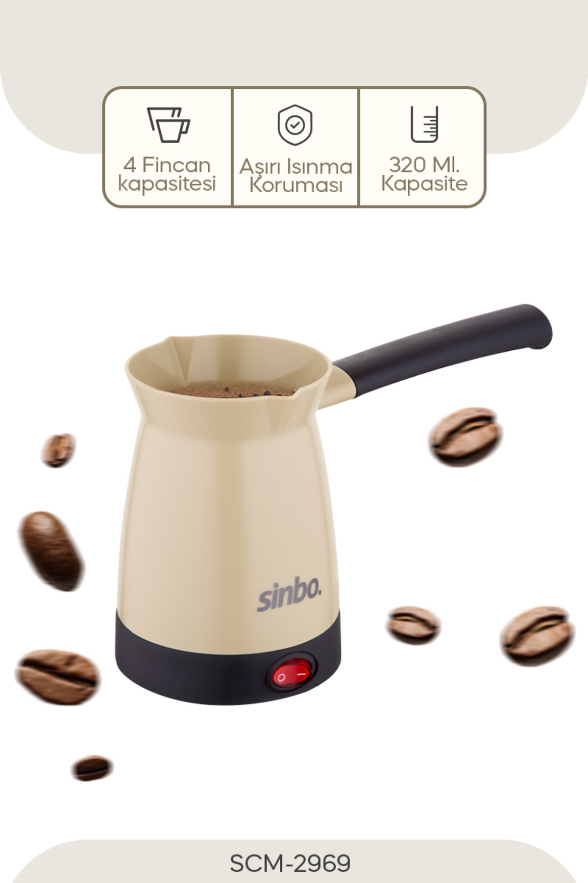 SİNBO SCM-2969 ELEKTRIKLI CEZVE