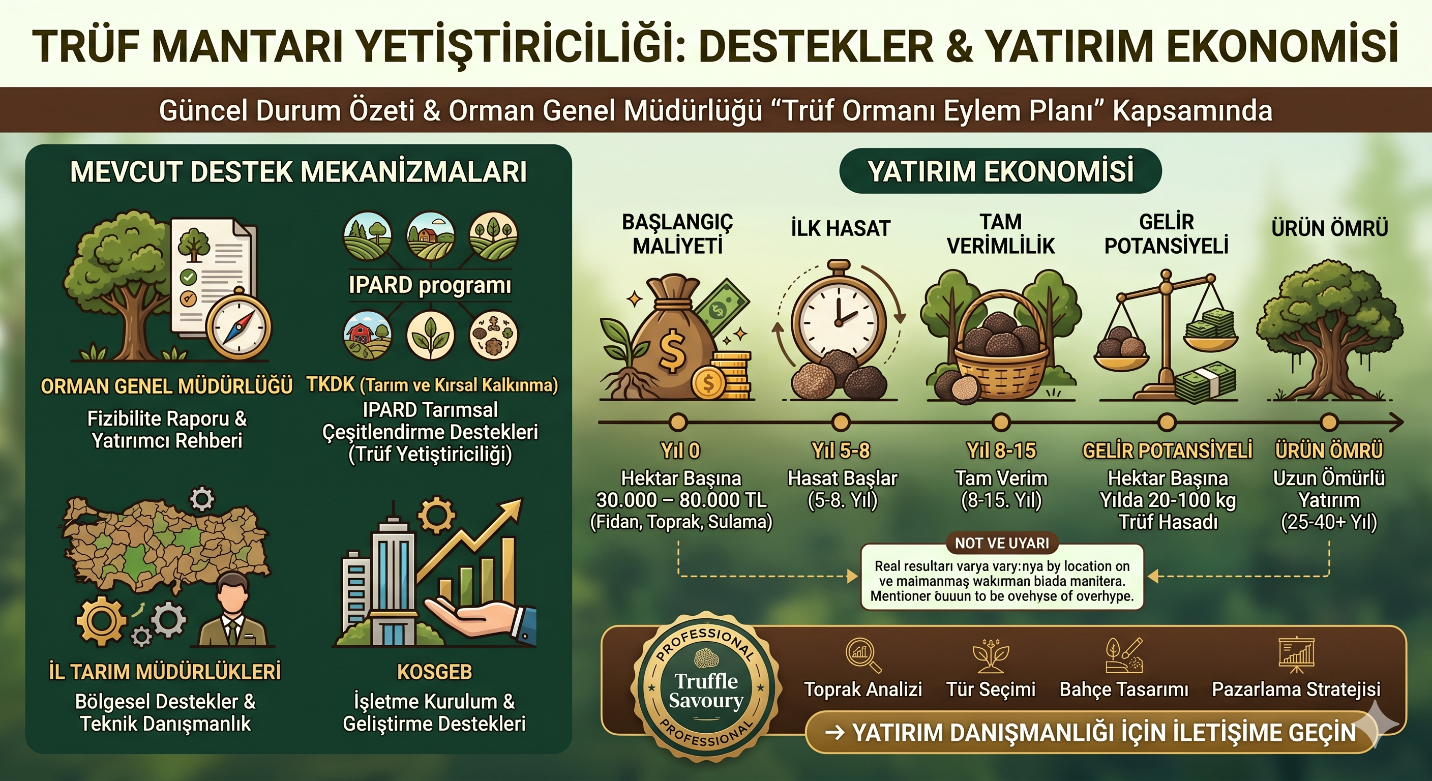 Trüf Mantarı Yetiştiriciliğinde Devlet Desteği ve Yatırım Rehberi (2026)