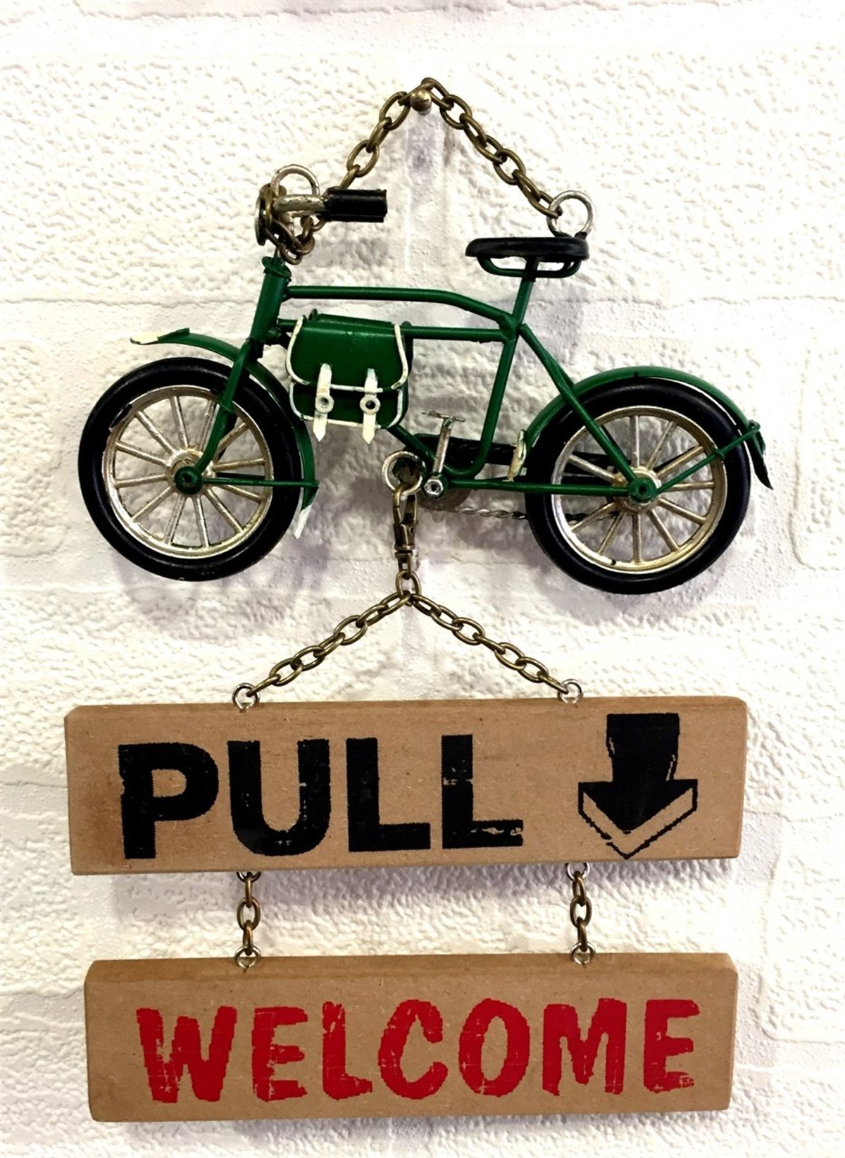 METAL YEŞİL BİSİKLET PULL/PUSH