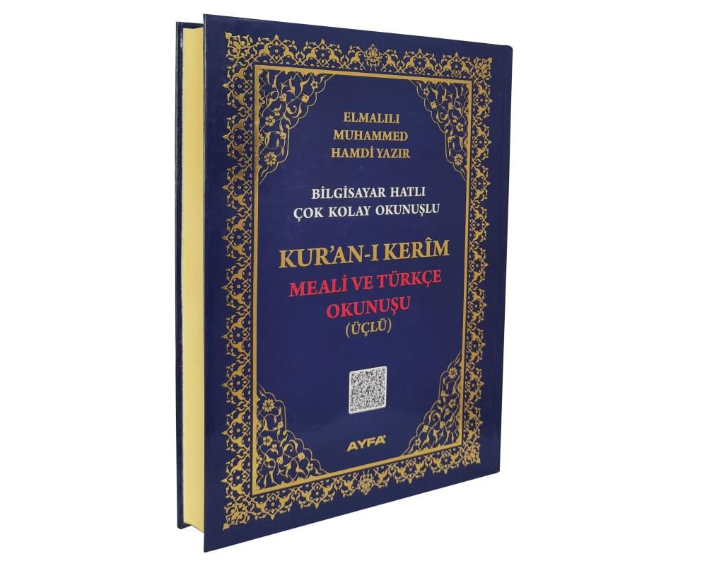 372 - ORTA BOY KURAN-I KERİM, MEALİ VE TÜRKÇE OKUNUŞU (ÜÇLÜ)