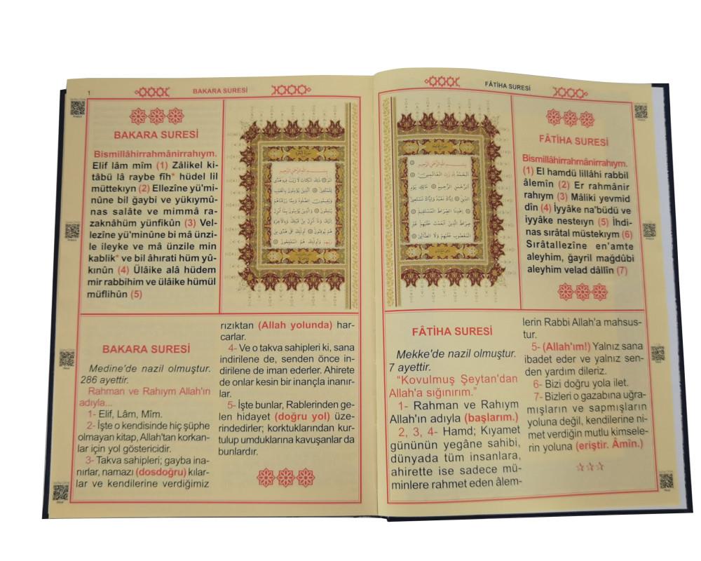 372 - ORTA BOY KURAN-I KERİM, MEALİ VE TÜRKÇE OKUNUŞU (ÜÇLÜ)