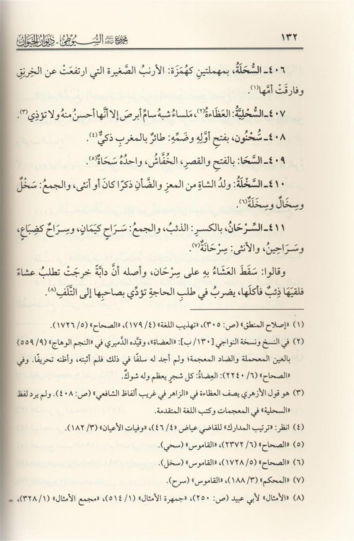 مجموع رسائل السيوطي - المجموعة الخامسة ديوان الحيوان