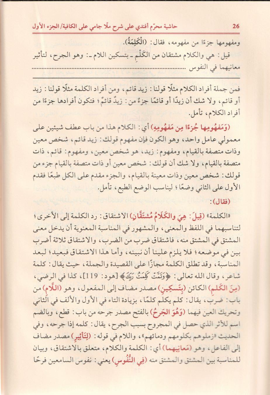 Haşiyetu Muharrem Efendi Ala Molla Cami Arapça - حاشية محرم أفندي
