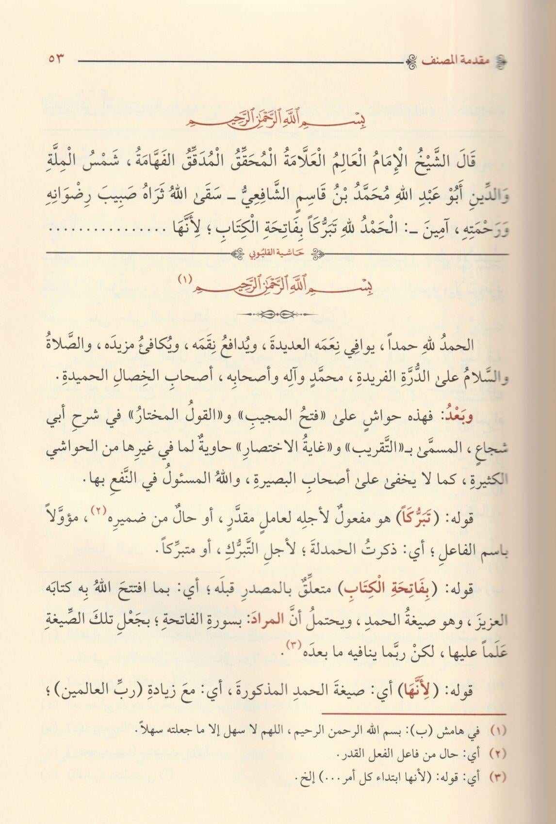 Haşiyetül Kalyubi Ala Şerhi ibni Kasım Şerhü Ğayetül İhtisar - حاشية القليوبي على شرح ابن قاسم الغزي علي متن أبي شجاع المسمى غاية الاختصار