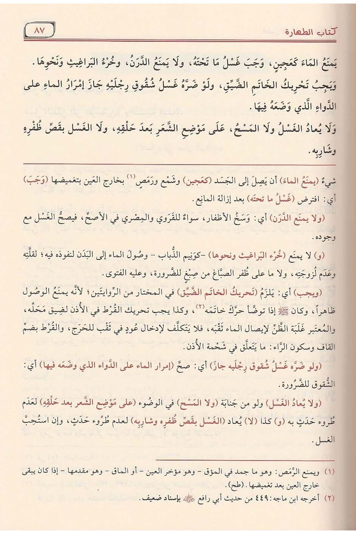 Merakıl Felâh Şerhu Metni Nûril Îzâh Arapça - مراقي الفلاح شرح نور الإيضاح