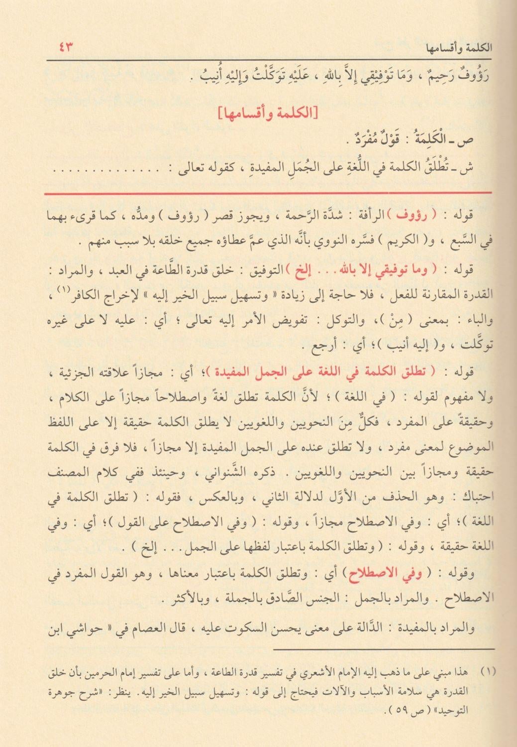 شرح قطر الندى وبل الصدى