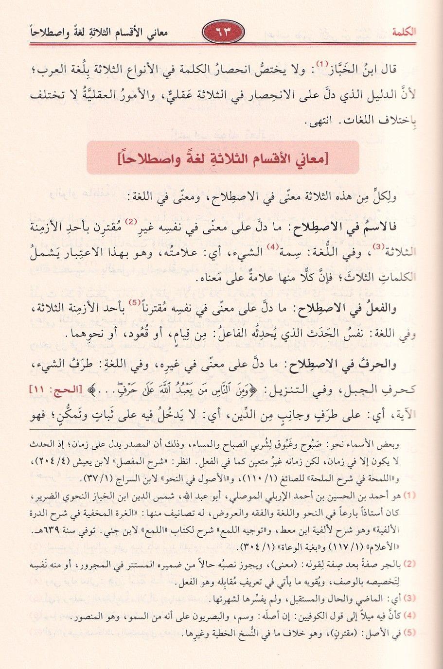 شرح شذور الذهب في معرفة كلام العرب - ابن هشام الأنصاري
