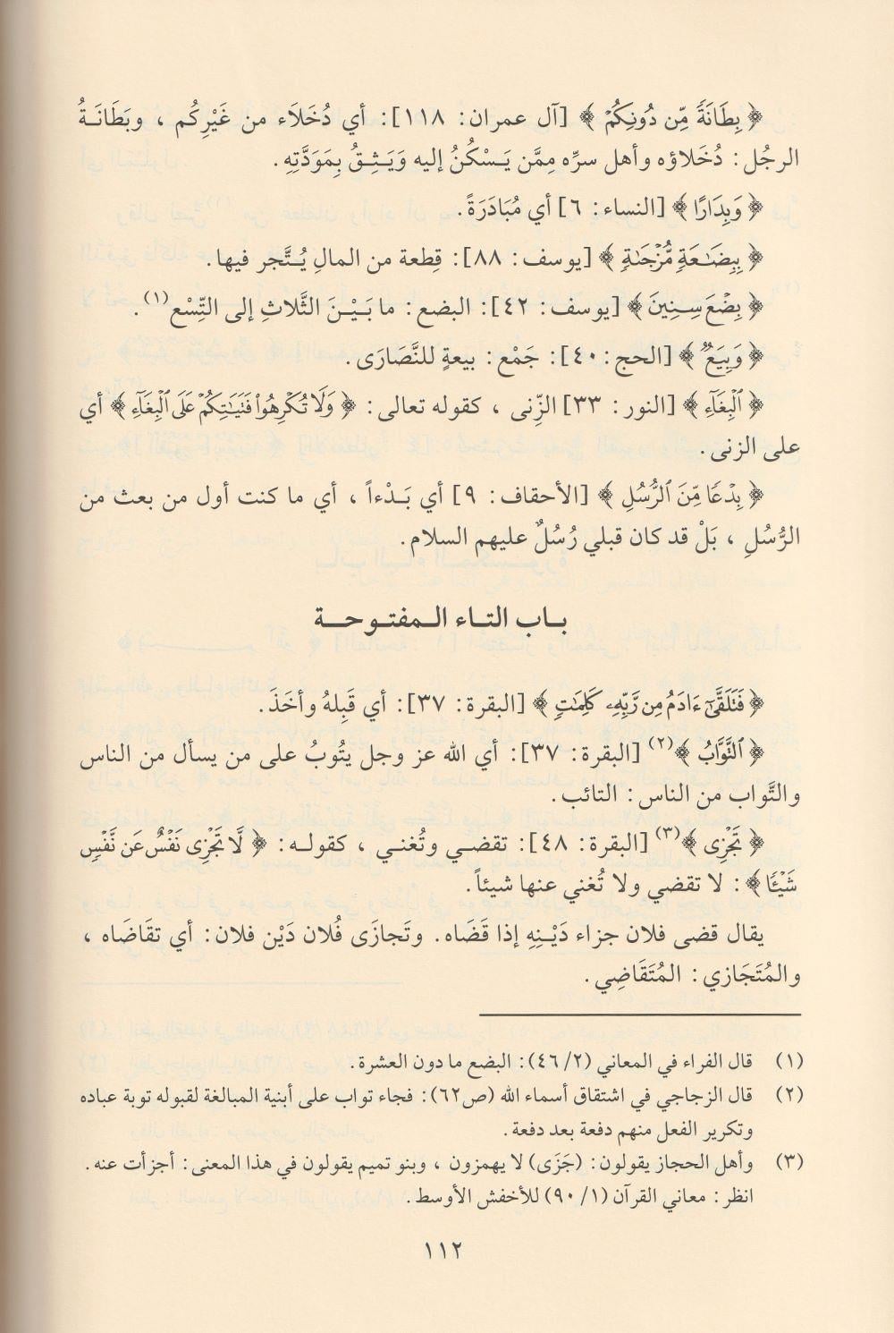 Tefsiru Garibil Kuran (Tefsiru Ğaribul Kuran Arapça) - تفسير غريب القرآن