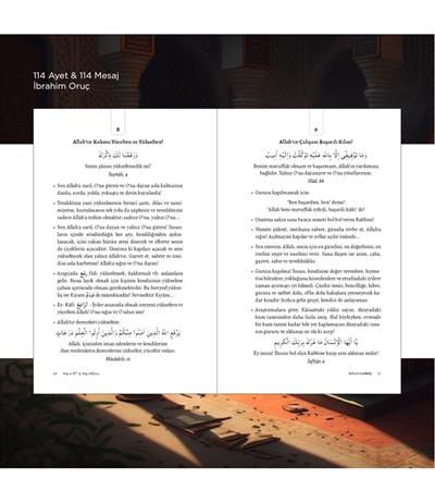 114 Ayet & 114 Mesaj Arapça-Türkçe