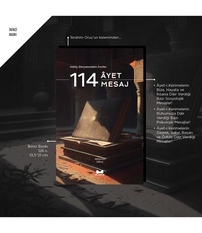 114 Ayet & 114 Mesaj Arapça-Türkçe
