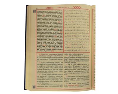 372 - ORTA BOY KURAN-I KERİM, MEALİ VE TÜRKÇE OKUNUŞU (ÜÇLÜ)