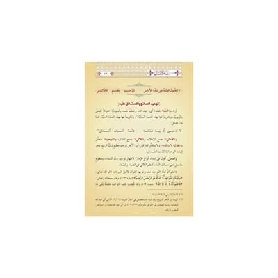 Devül Meali Şerhü Bedül Emali Arapça - Şerhul-Emâlî - ضوء المعالي