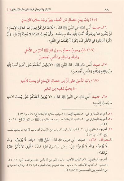 اللؤلؤ والمرجان فيما اتفق عليه الشيخان