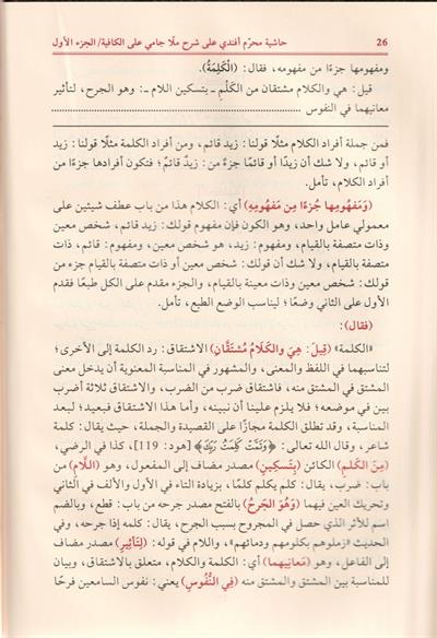 Haşiyetu Muharrem Efendi Ala Molla Cami Arapça - حاشية محرم أفندي