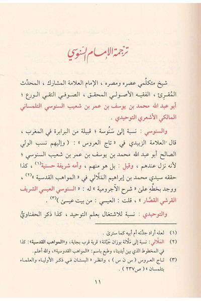 Şerhül Akidetil Kübra - شرح العقيدة الكبرى المسمى عمدة أهل التوفيق والتسديد