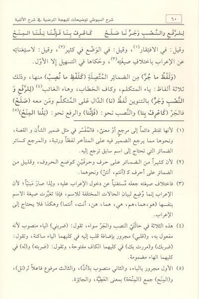 Şerhus Suyûtî Tavdihât lil Behcetil Merdiyye fî Şerhil Elfiyye Arapça - شرح السيوطي توضيحات للبهجة المرضية في شرح الألفية