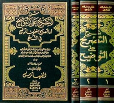 Şerhüt Tasrih alat Tavdih Et Tasrih bi Mazmunit Tavdih fin Nahv - شرح التصريح على التوضيح التصريح بمضمون التوضيح في النحو