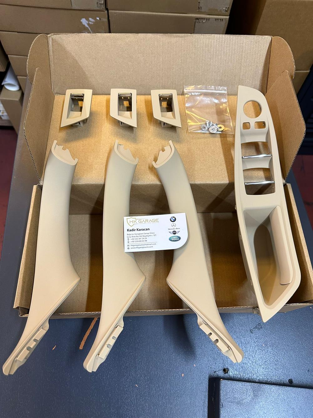Bmw F10 Kapı Tutamağı Set 7 Parça Bej Oem Kalite