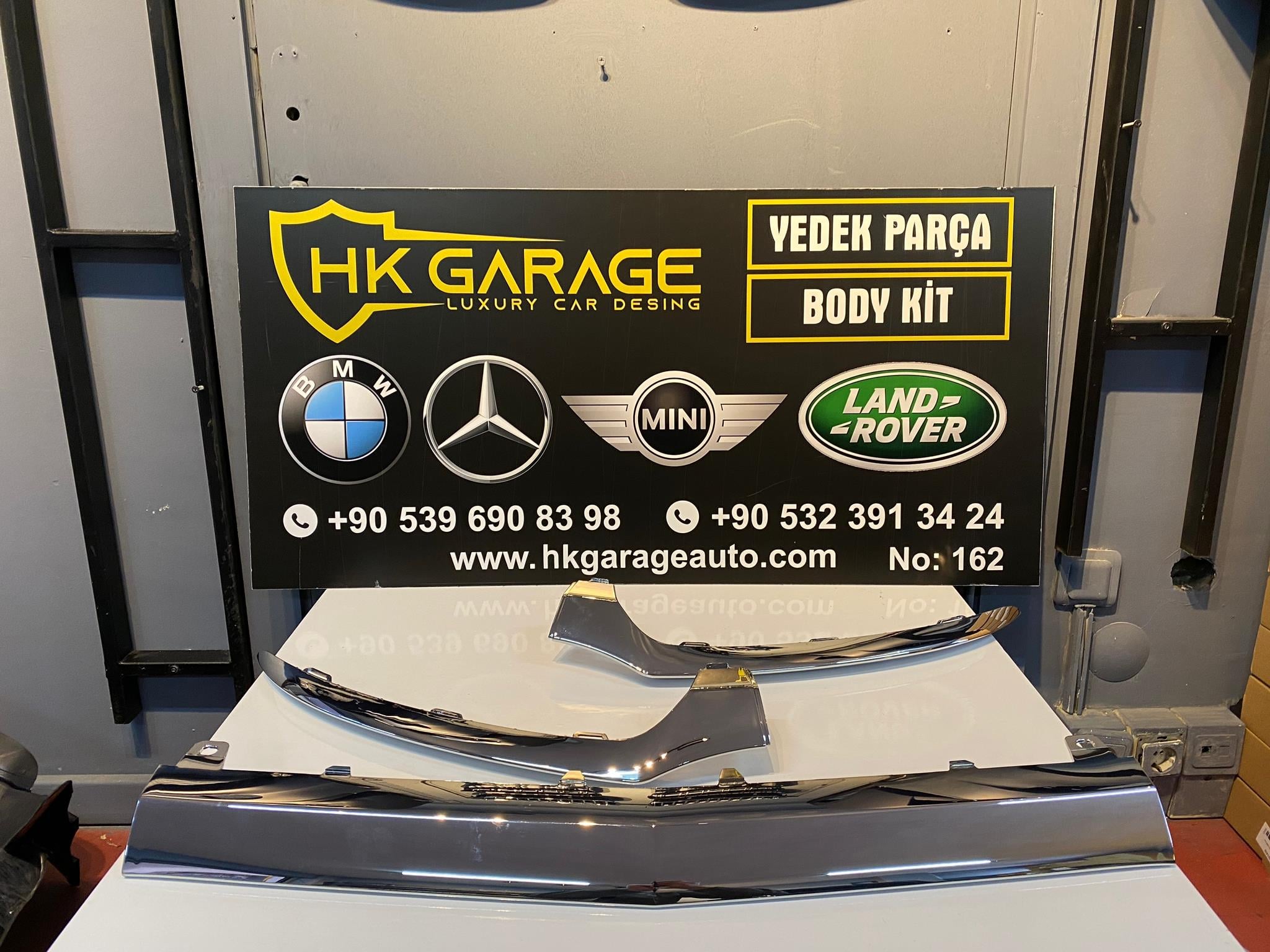 Mercedes W205 Ön Tampon Nikelaj Seti 3 Parça Taiwan