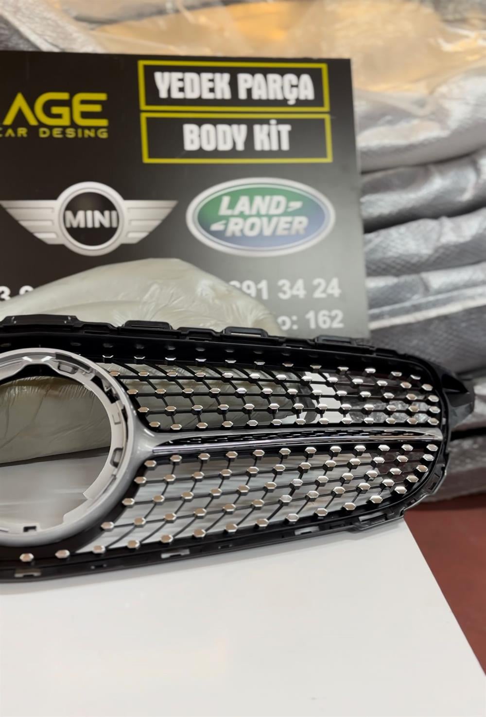 Mercedes W205 Panjur Diamond Gümüş 2014-18