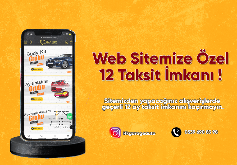 Web Site Alışverişlerine Özel 12 Taksit İmkanı