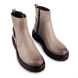 Hakiki Deri Modern Rahat Sade Bot Vizon 207