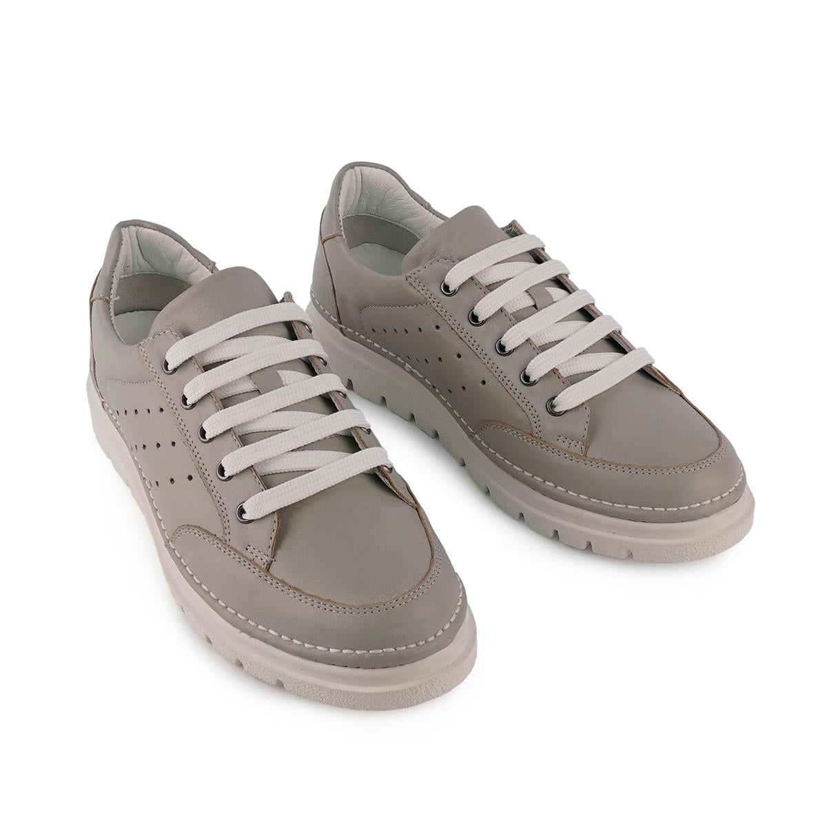 Hakiki Deri Ortopedik Yumuşak Günlük Sneaker Ayakkabı