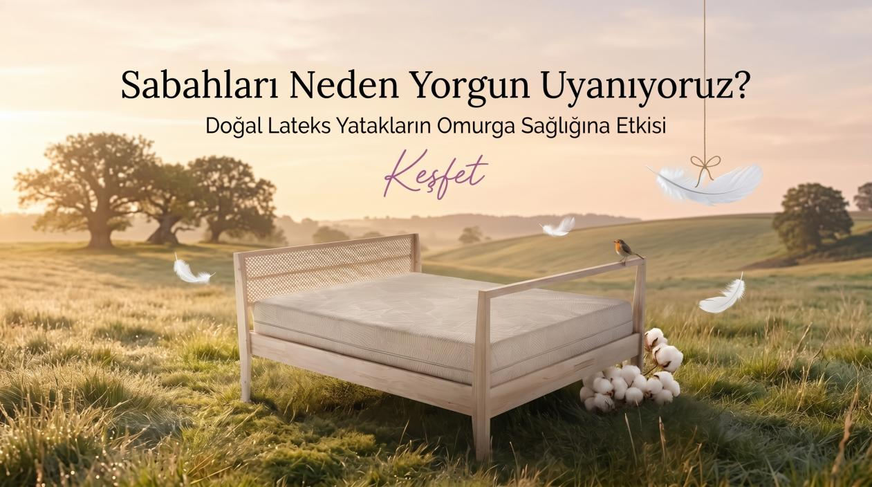 Sabahları Neden Yorgun ve Ağrıyla Uyanıyoruz? Doğal Lateks Yatakların Omurga Sağlığına Etkisi