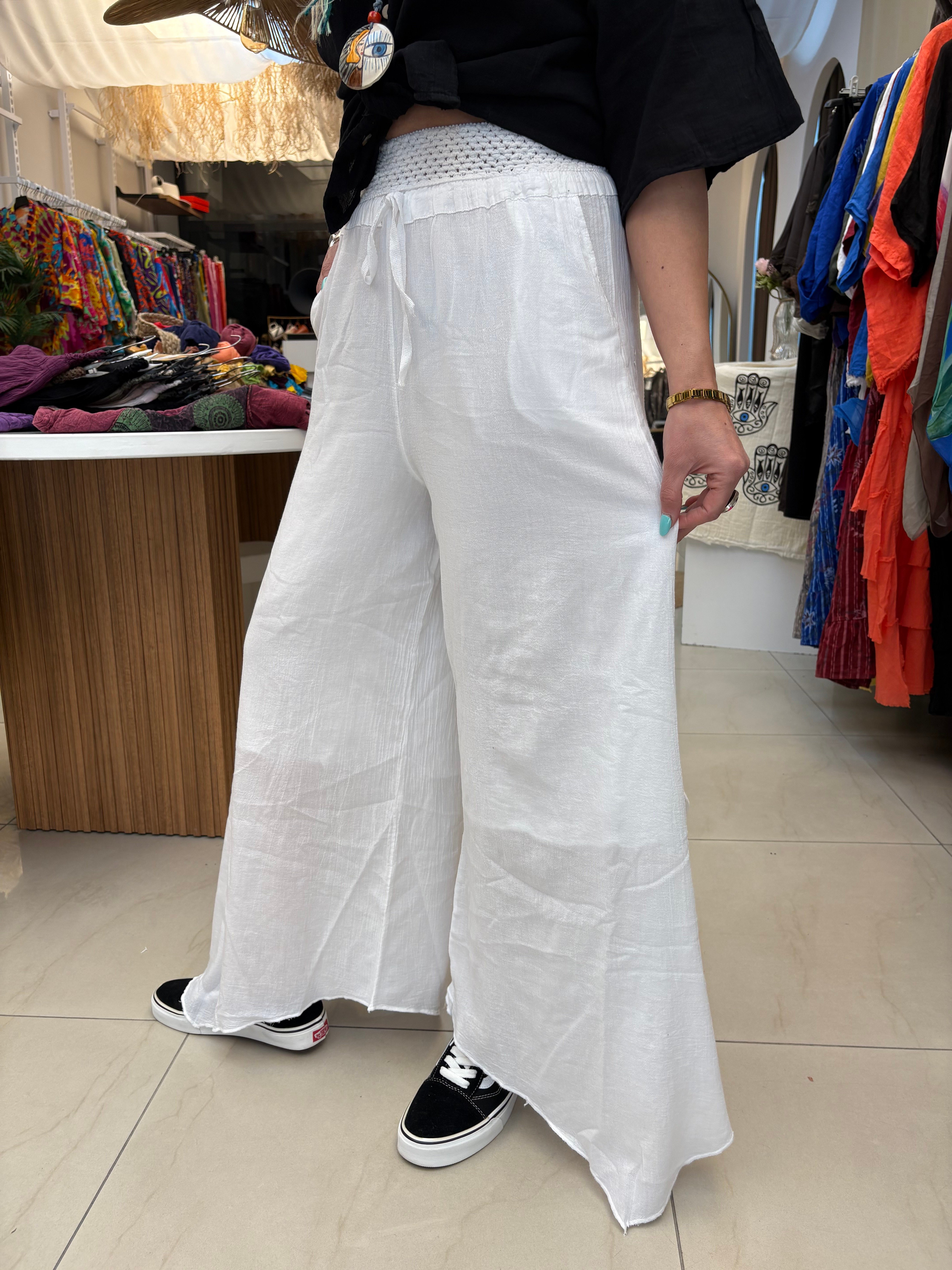 Beyaz Cadı Pantolon