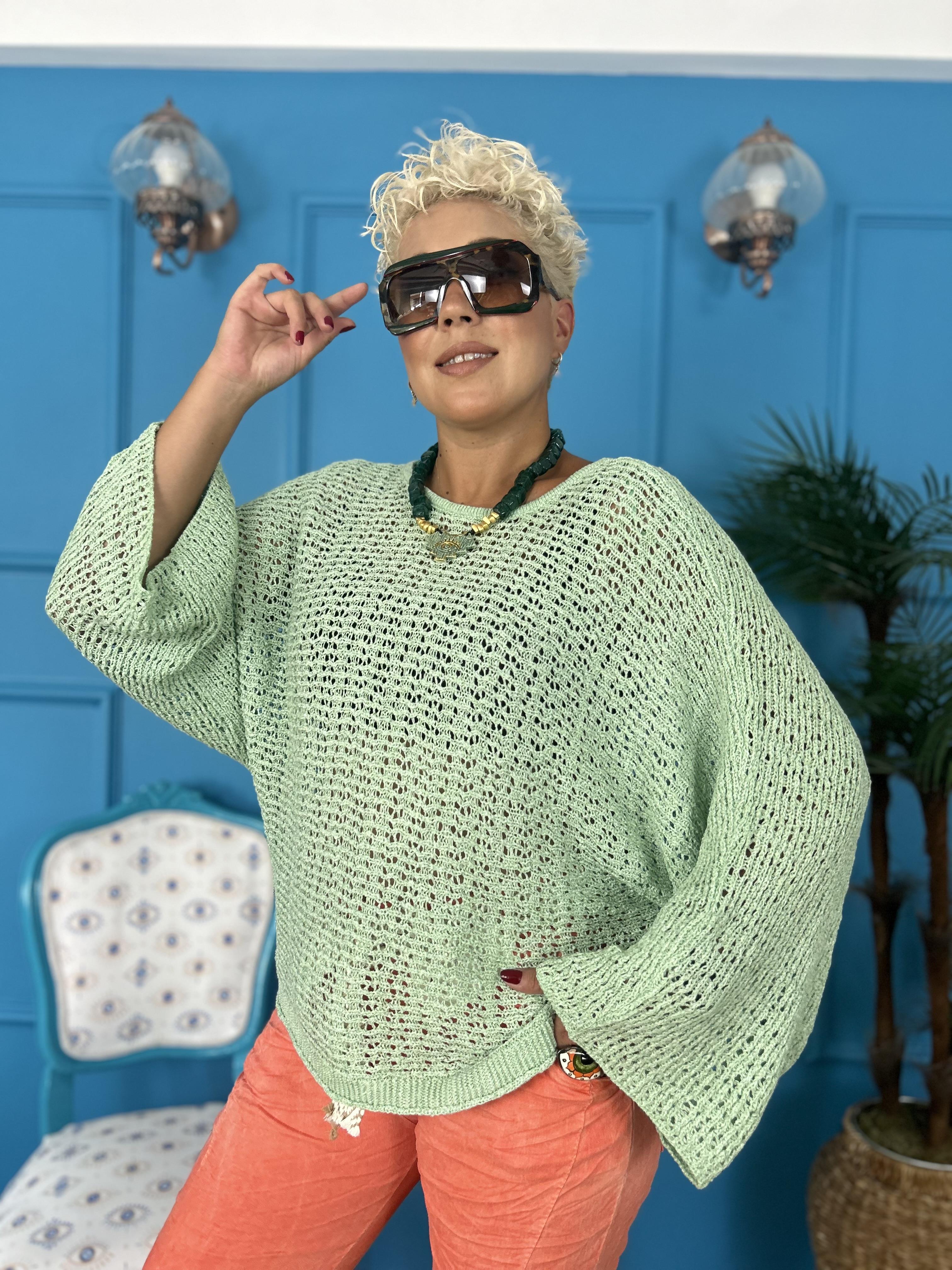 DLV File Su Yeşili Triko