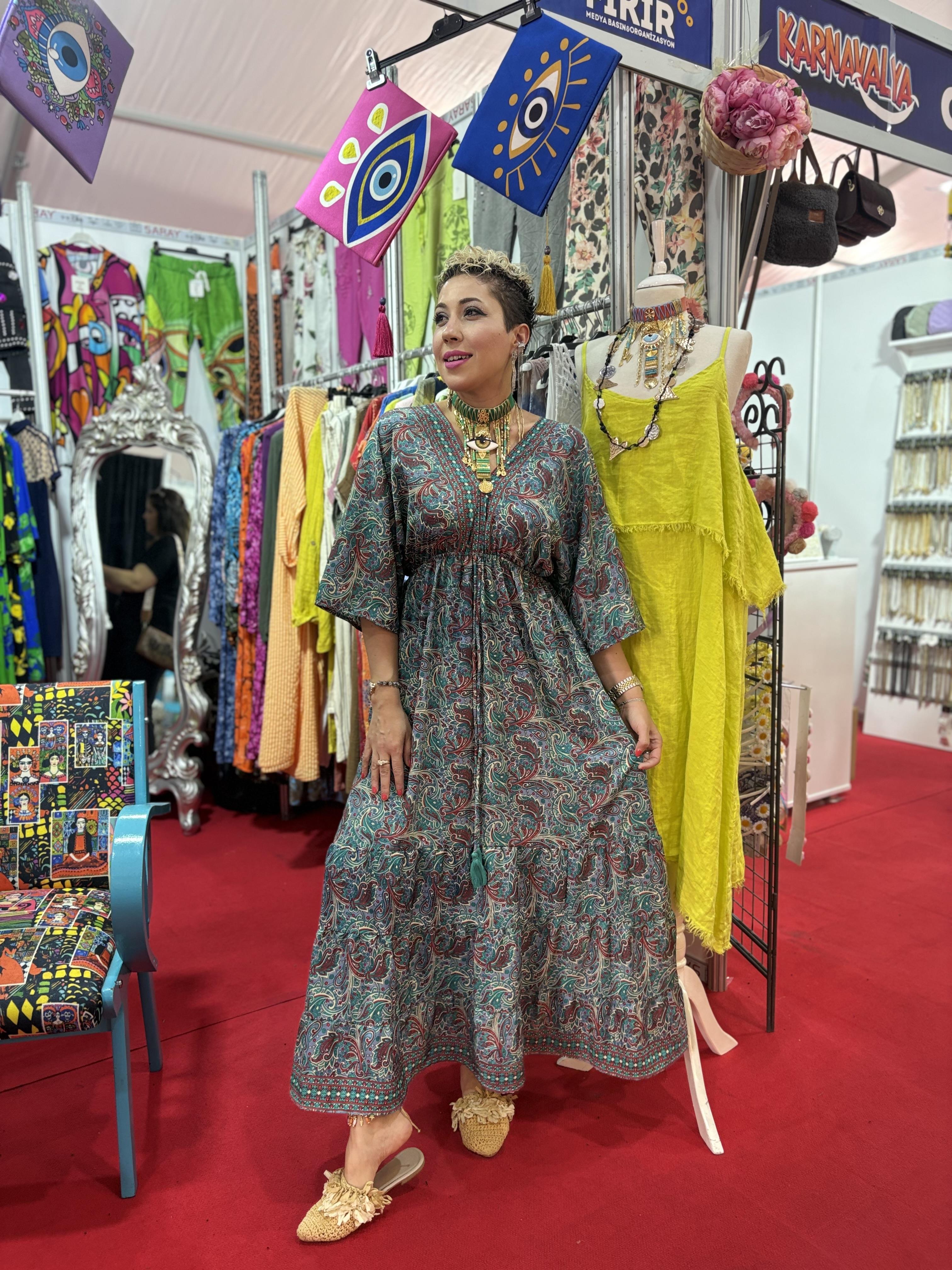 Hint İpeği İthal Elbise 4