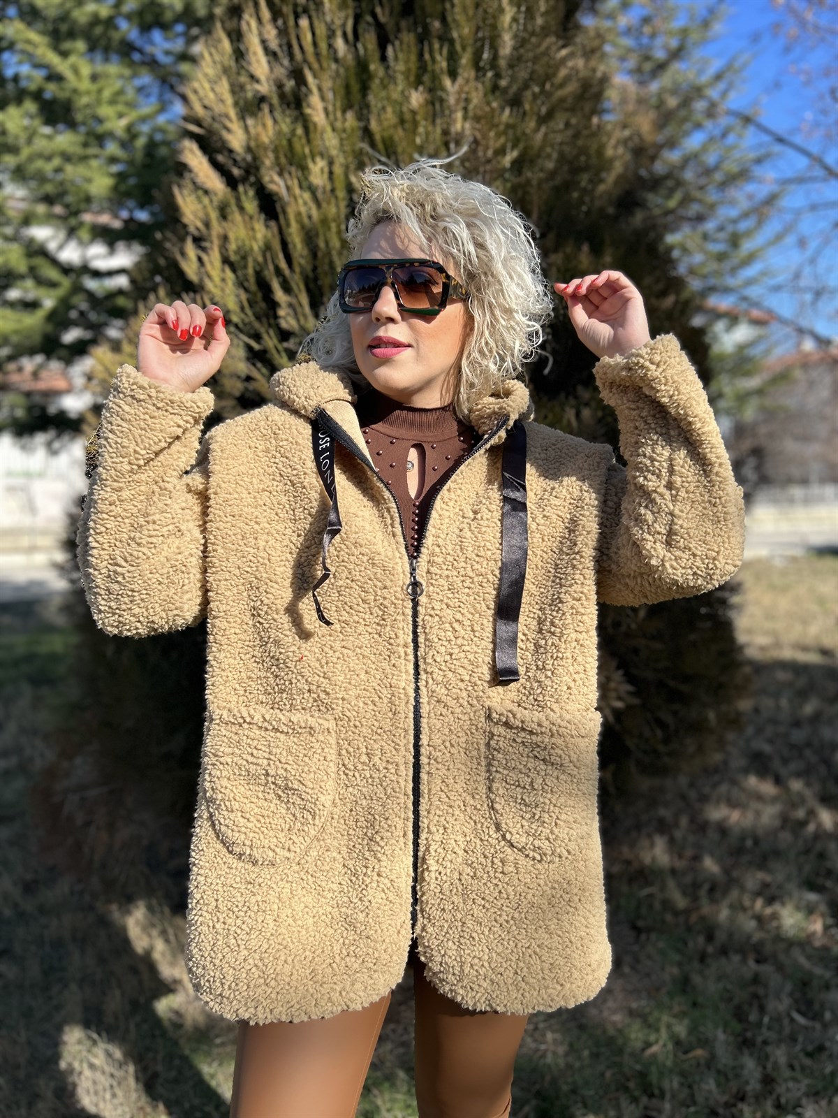 İtalyan Marka Teddy Camel Renk Ceket