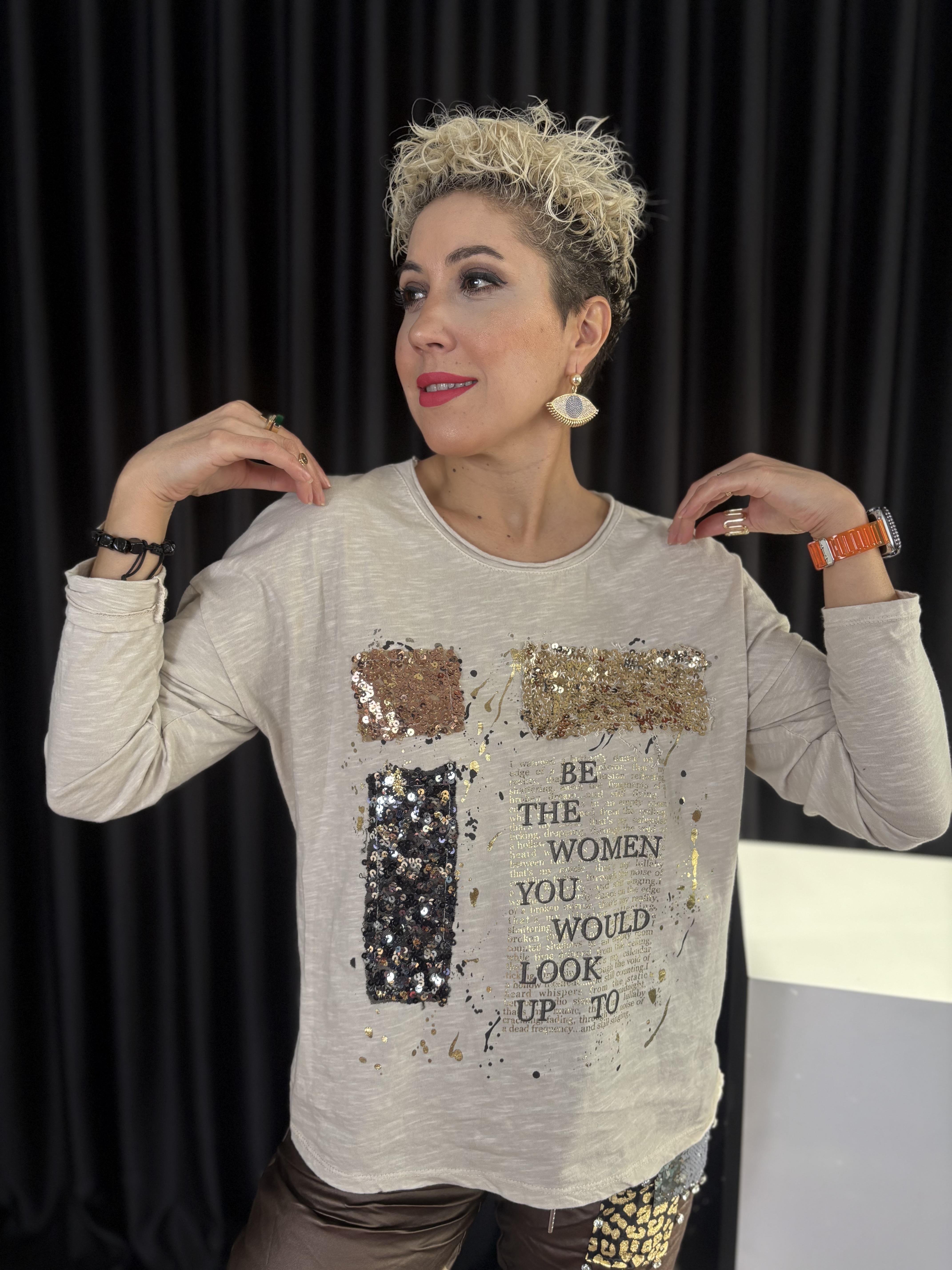 İtalyan Payet Detaylı Vizon Sweet