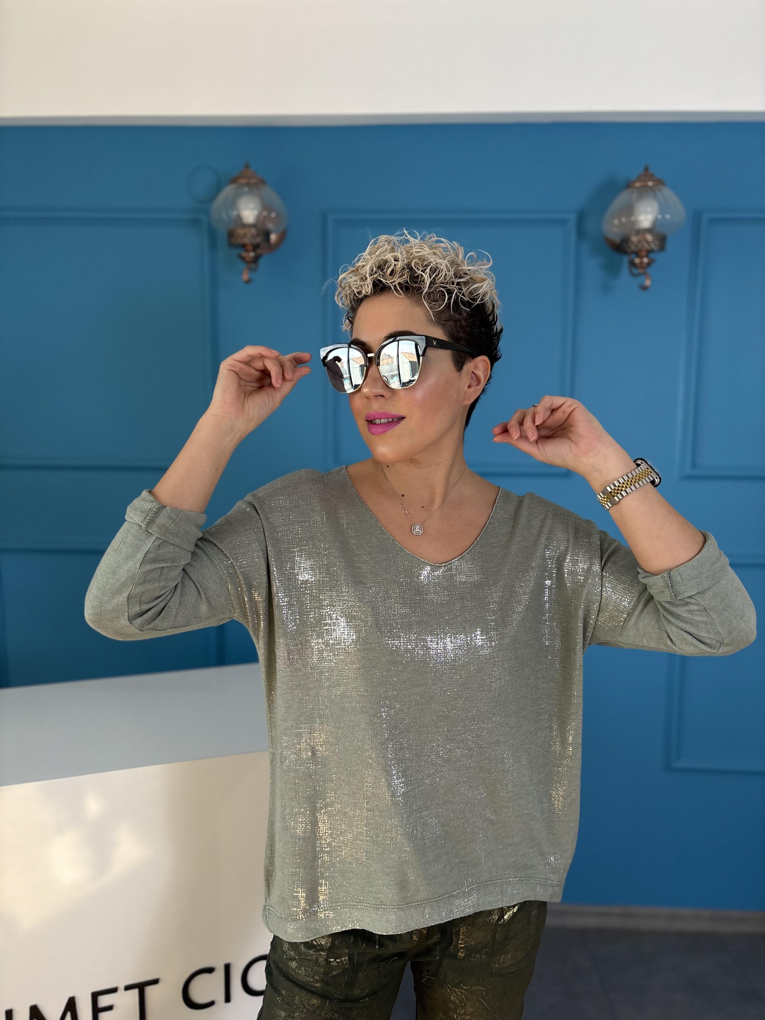 İtalyan Varaklı Limon Küfü Bluz