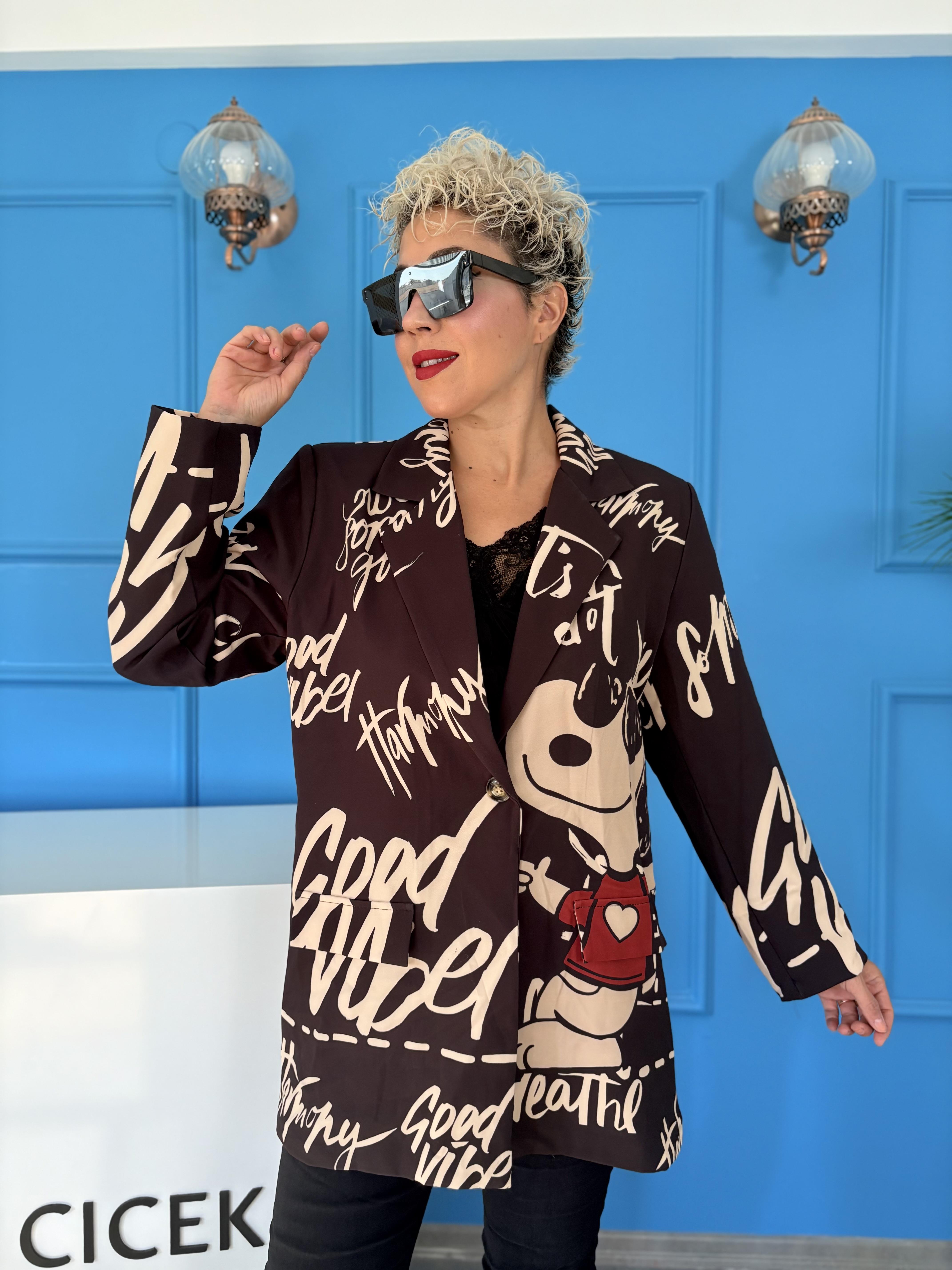 İthal Tasarım Blazer Ceket 3