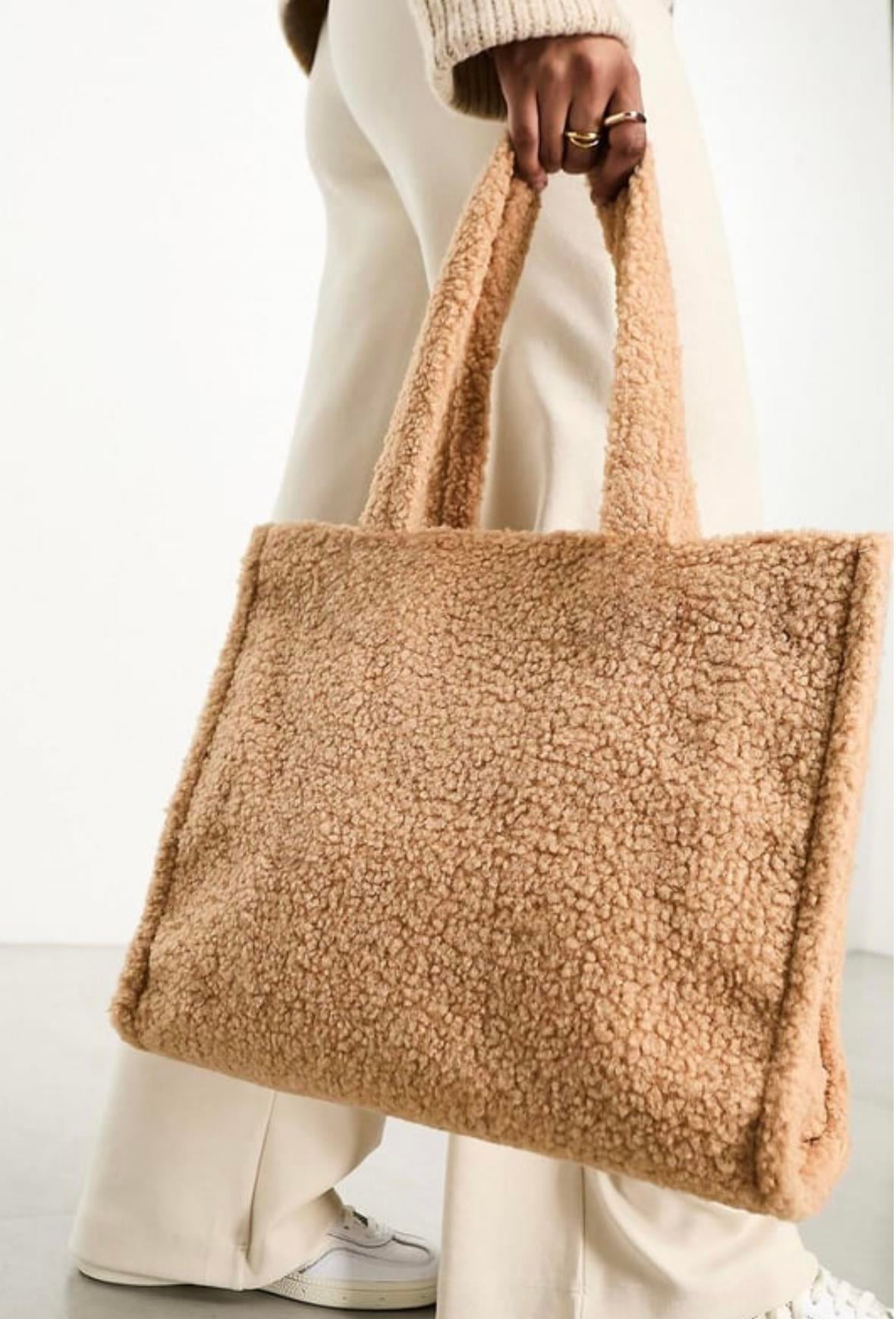 İthal Teddy Camel Tote Bag Omuz Çantası