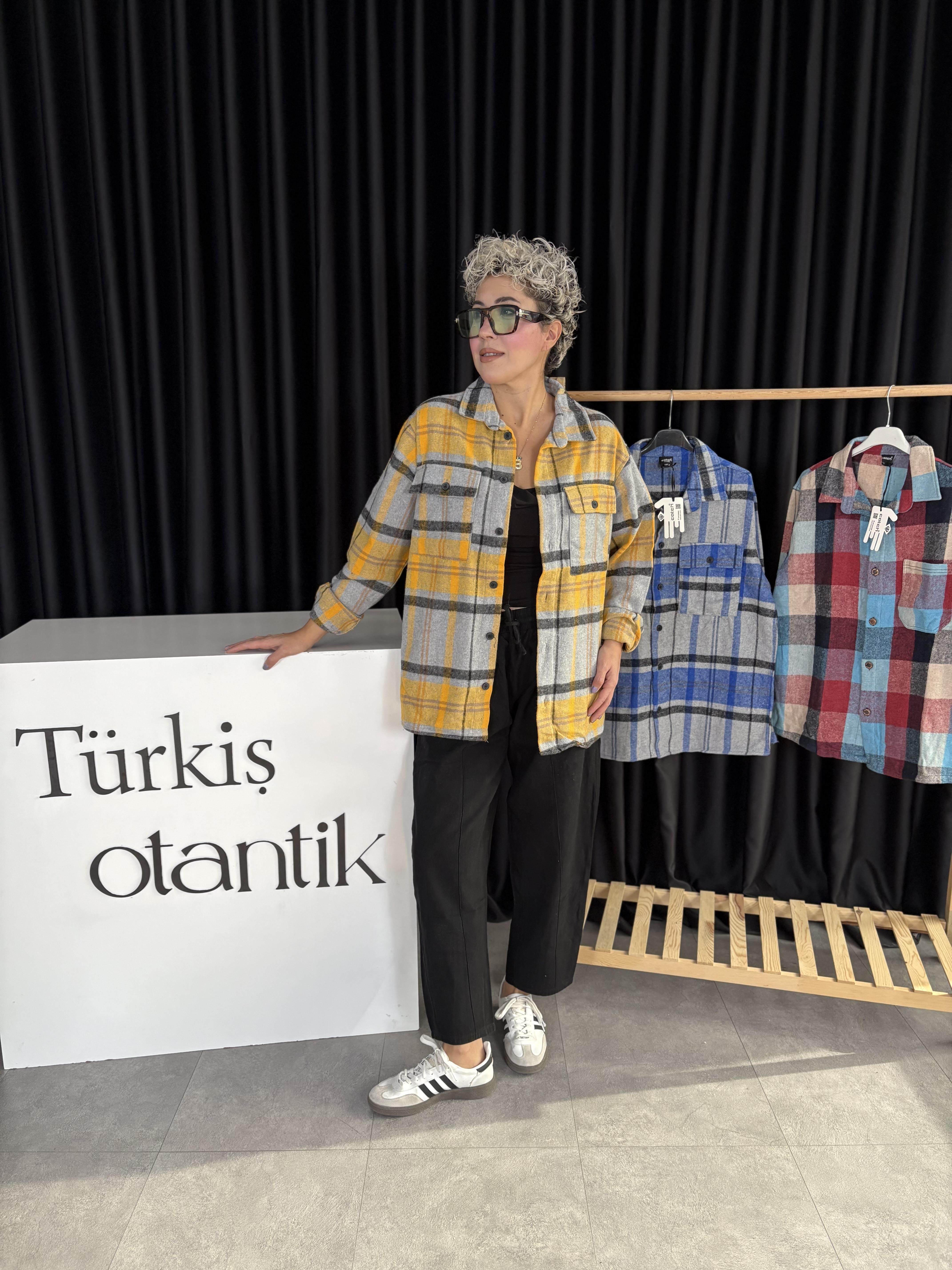 Orjinal Marka Sarı Oduncu Gömlek