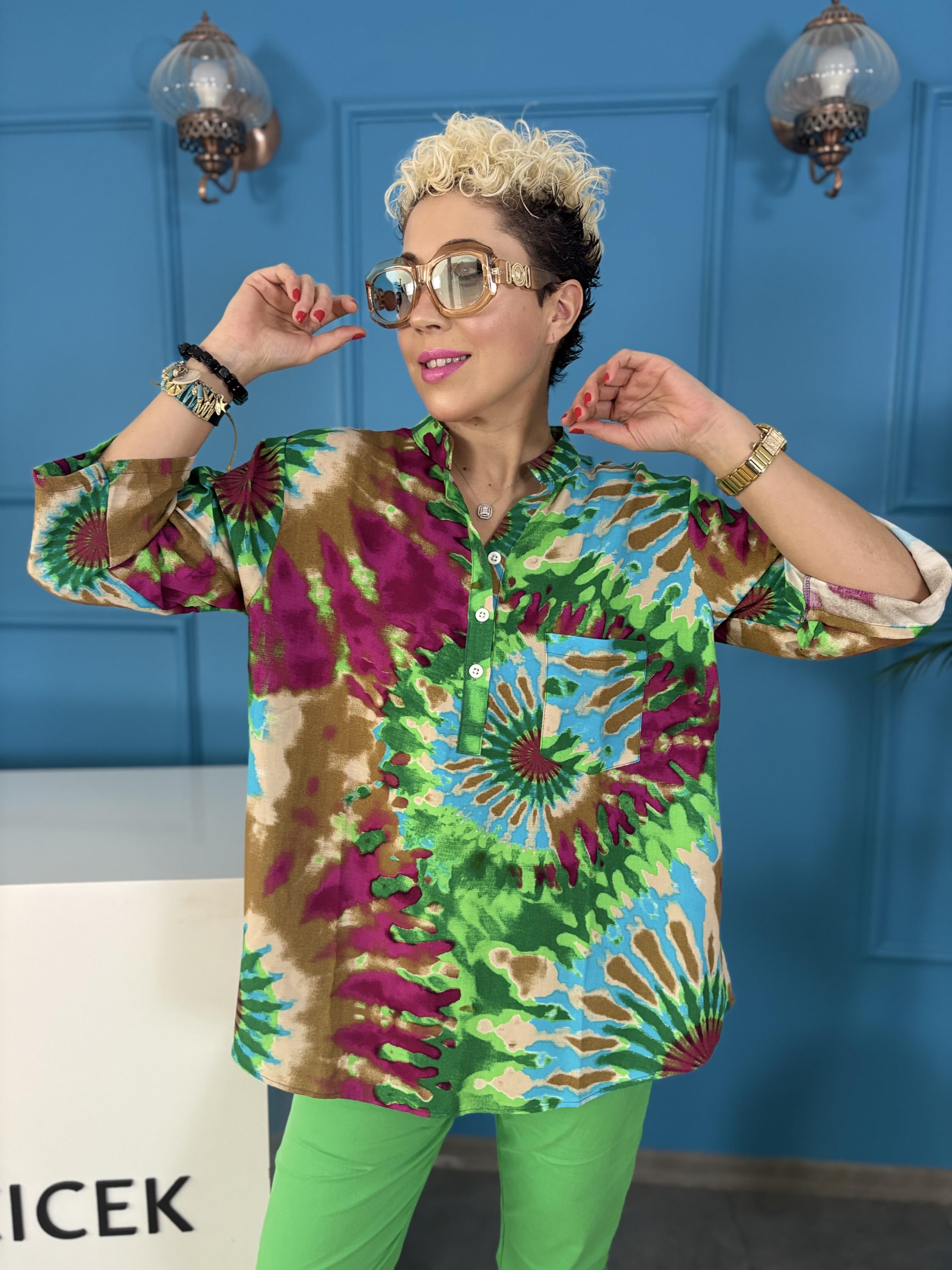 Pamuk Viskon Gömlek 12