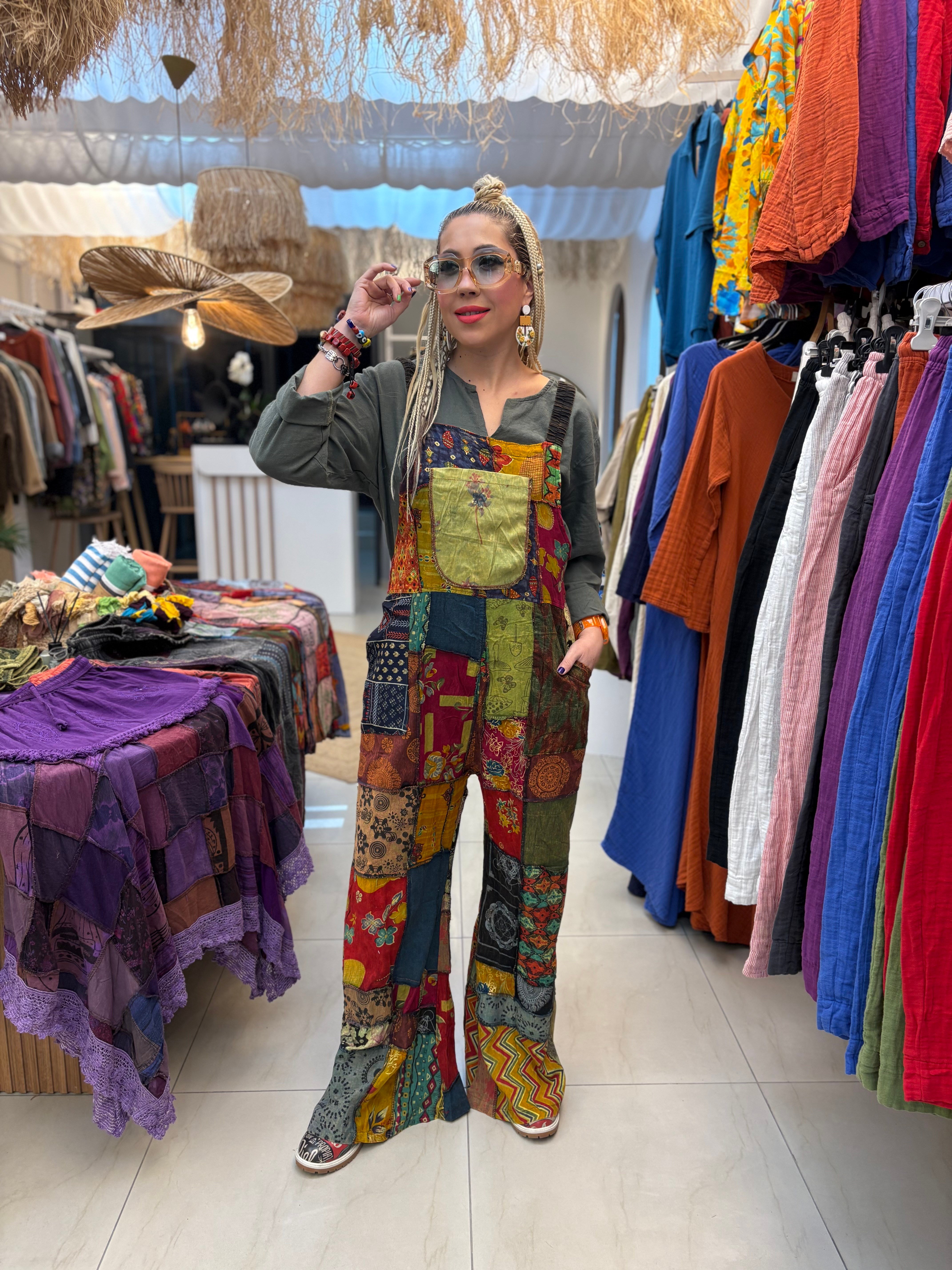 Patchwork Nepal Keten Tulum